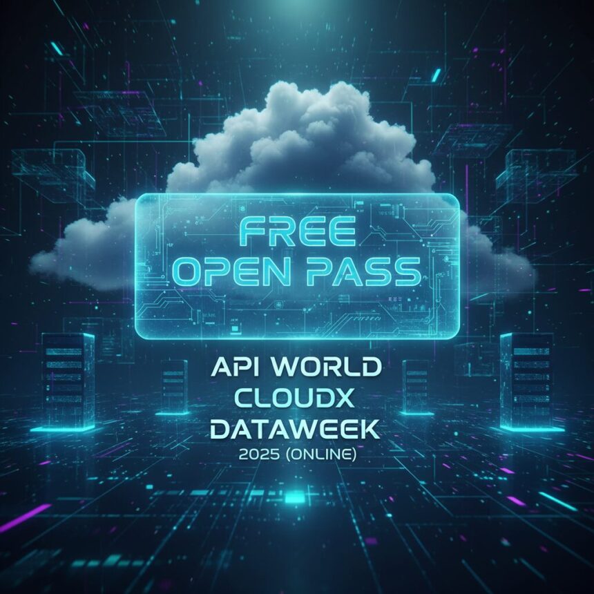 כרטיס OPEN חופשי ל-API World, CloudX & DataWeek 2025 (במקוונות)