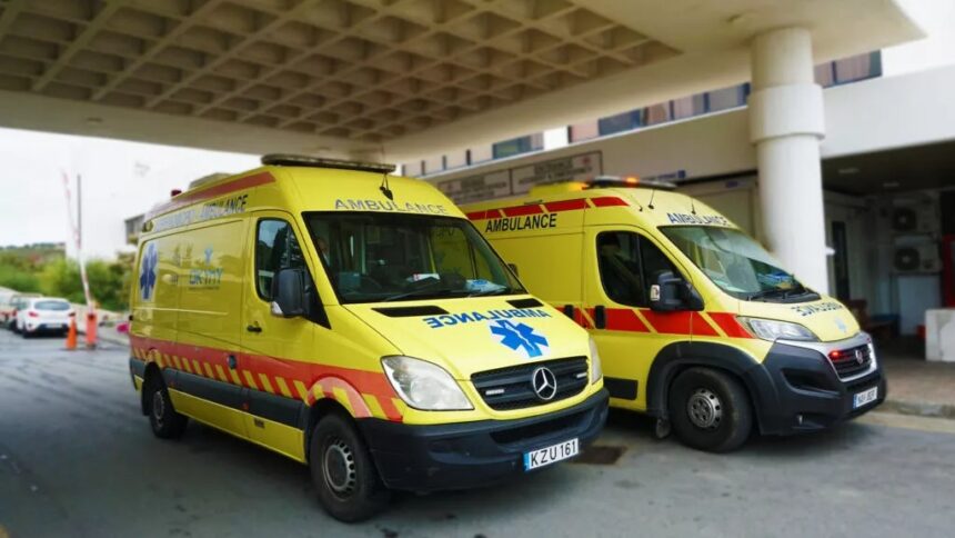 Tourist in Critical Condition After Van Accident in Paralimni Hotel