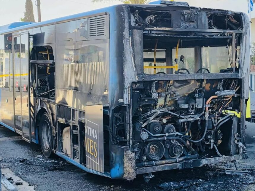 Paphos School Bus Catches Fire Before Students Arrive