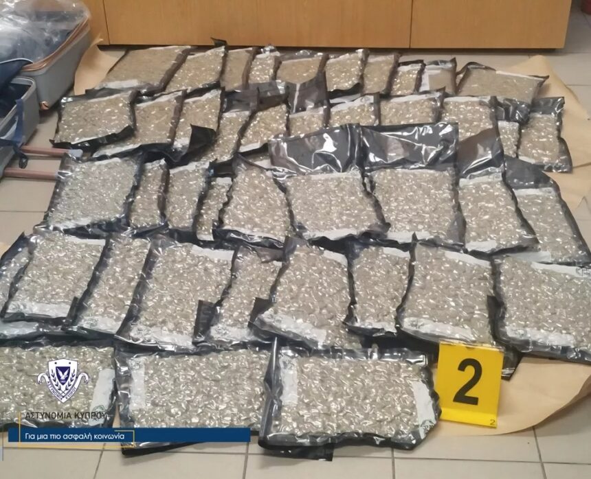 26-Year-Old Man Arrested with 24kg Cannabis at Larnaca Airport