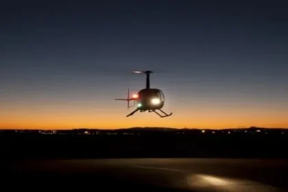 Unidentified Helicopter Circles Anthoupoli for Over an Hour