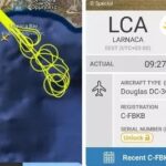 Extended Aircraft Flights Over Larnaca