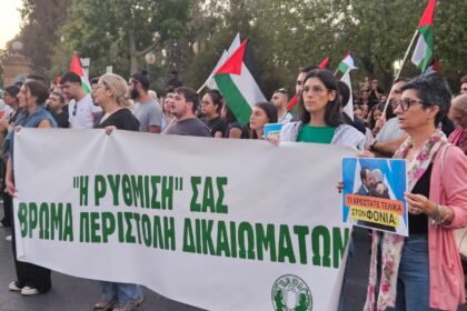 Protests Against Police Violence at Gaza Flotilla Demonstration
