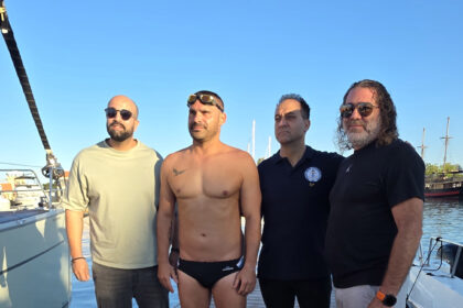 Greek Paralympian Charalambos Taiganidis Aims for Open-Sea Swimming Record
