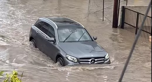 Limassol Roads Flooded After Heavy Rainfall