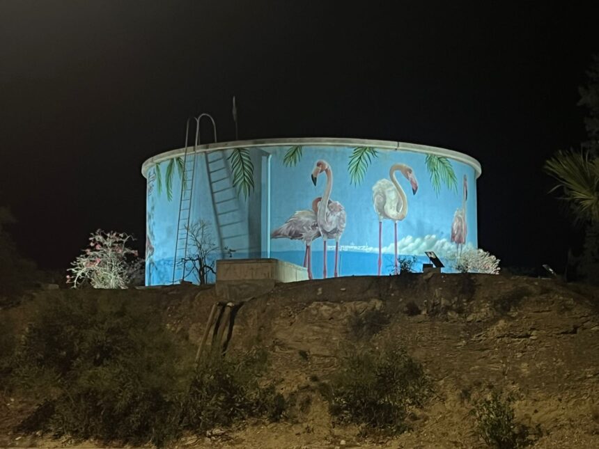 Larnaca's Flamingo Water Tank Transformed into Artistic Landmark