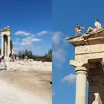 Tourists Climb Apollo Hylates Sanctuary in Limassol, Ignoring Protection Rules