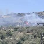 New Wildfire Breaks Out Between Yiolou and Drymou
