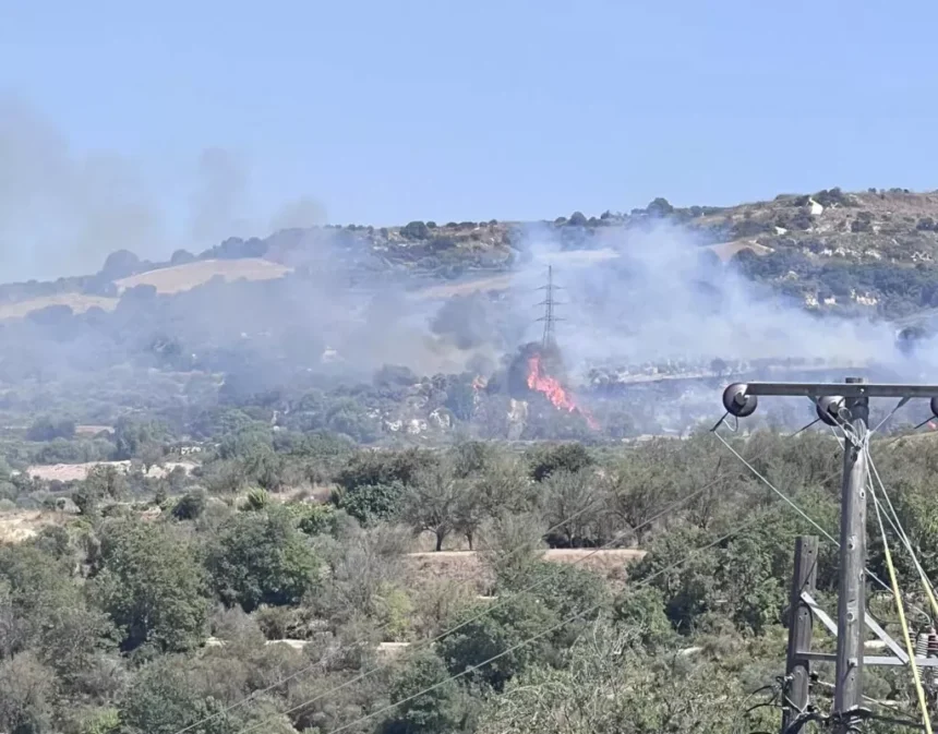 New Wildfire Breaks Out Between Yiolou and Drymou