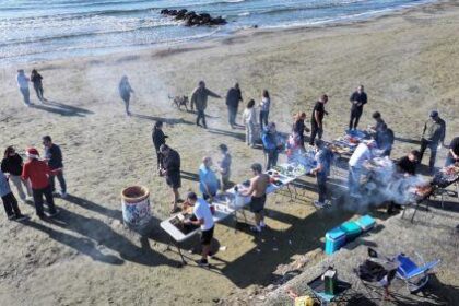Winter Swimmers Celebrate Year-End Gathering at Larnaca Beach