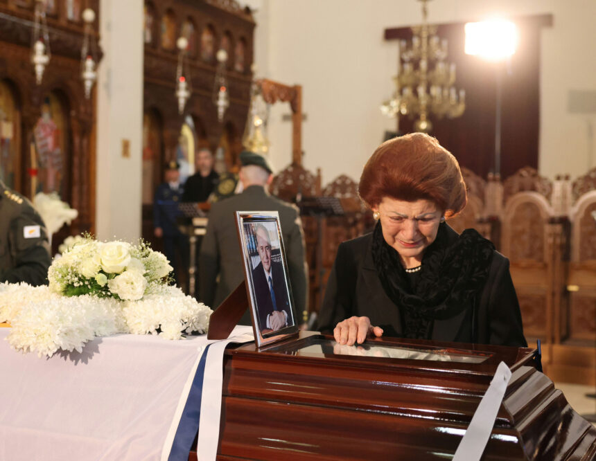 George Vassiliou's State Funeral Draws Hundreds to Pay Respects