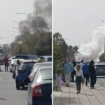 Moving Car Catches Fire Near Larnaca Airport
