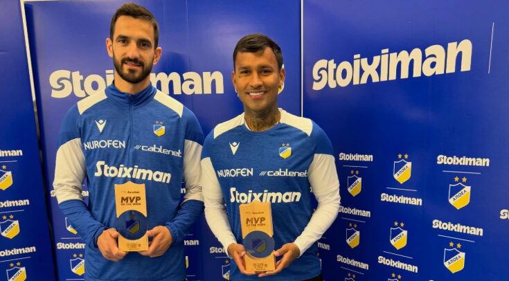 Markinhos and Laifis Named MVPs by APOEL Fans