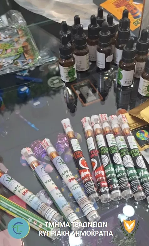 Larnaca Shop Raided for Illegal Cannabinoid Products