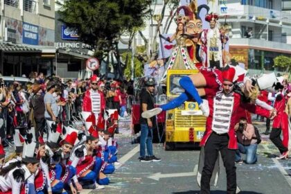 Filming of 'My Aphrodite' TV Series at Limassol Carnival
