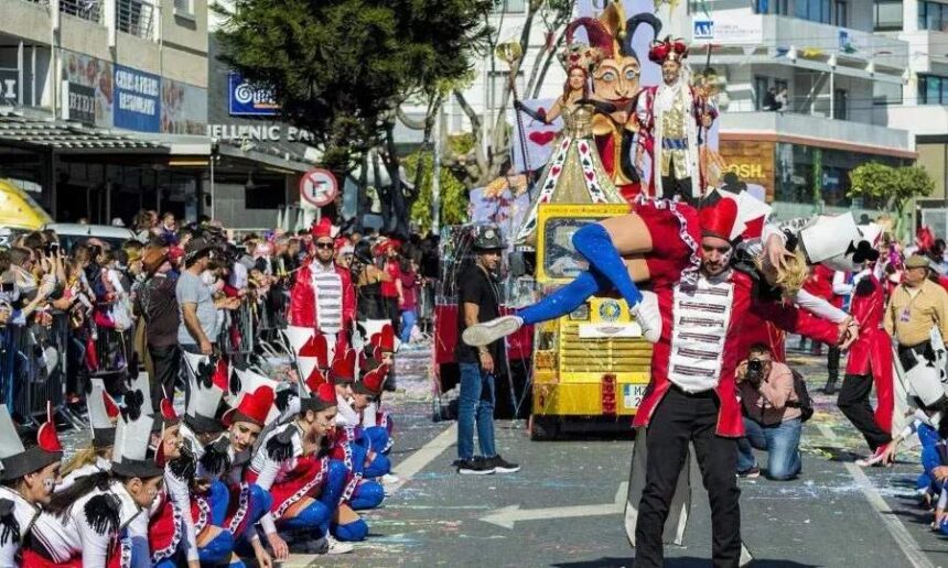 Filming of 'My Aphrodite' TV Series at Limassol Carnival