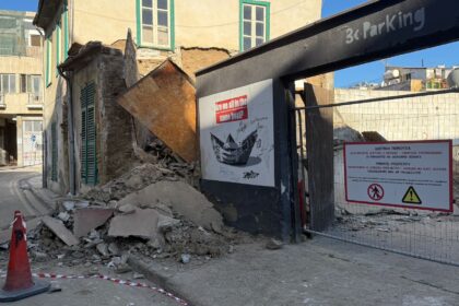 Part of Carpark Building Collapses in Nicosia's Old Town