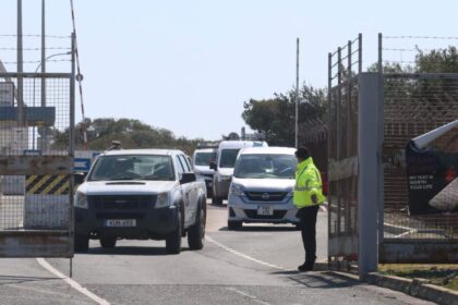 Civil Defence Patrols in Akrotiri Following Evacuation of Residents