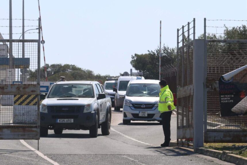 Civil Defence Patrols in Akrotiri Following Evacuation of Residents