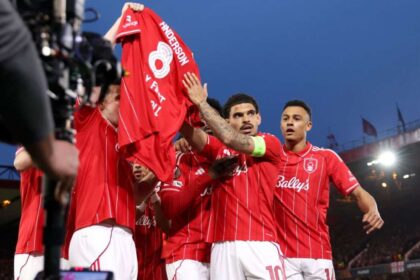 Nott m: Nott'm Forest and Braga Shine as Aston Villa Dominates in UEFA Europa League Quarter-Finals