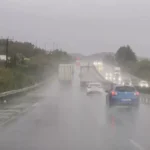 Heavy Rain and Dust Affect Visibility on Paphos-Limassol Highway