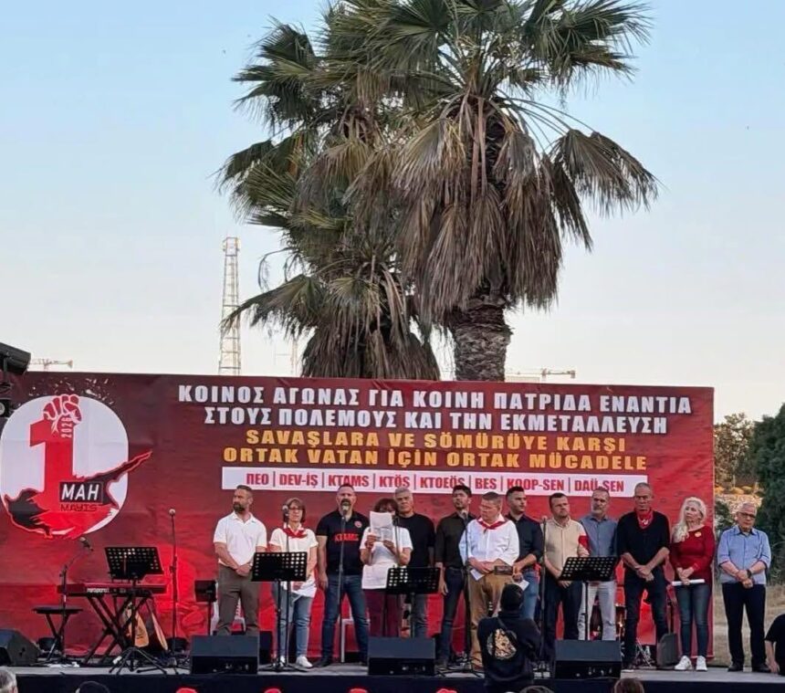 Workers Unite for Annual May Day March to Ledra Palace