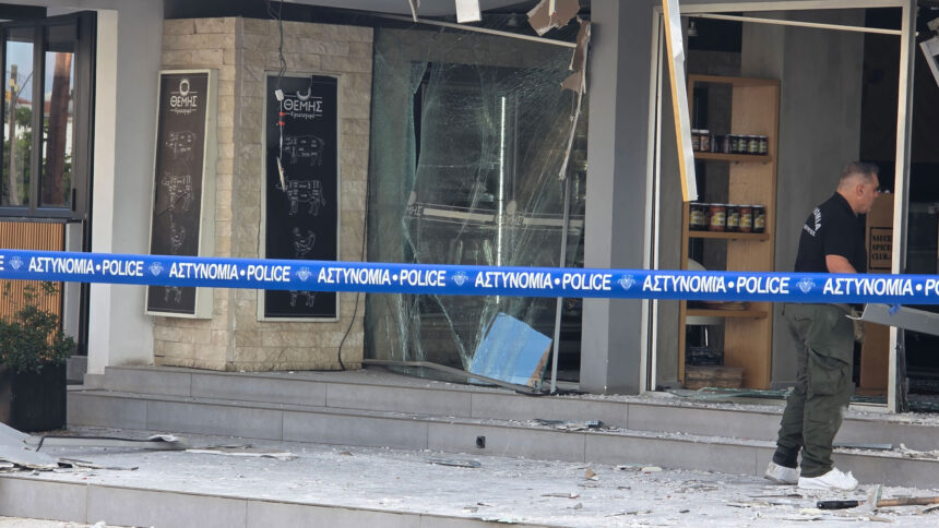 Explosion Damages Butcher Shop in Paphos