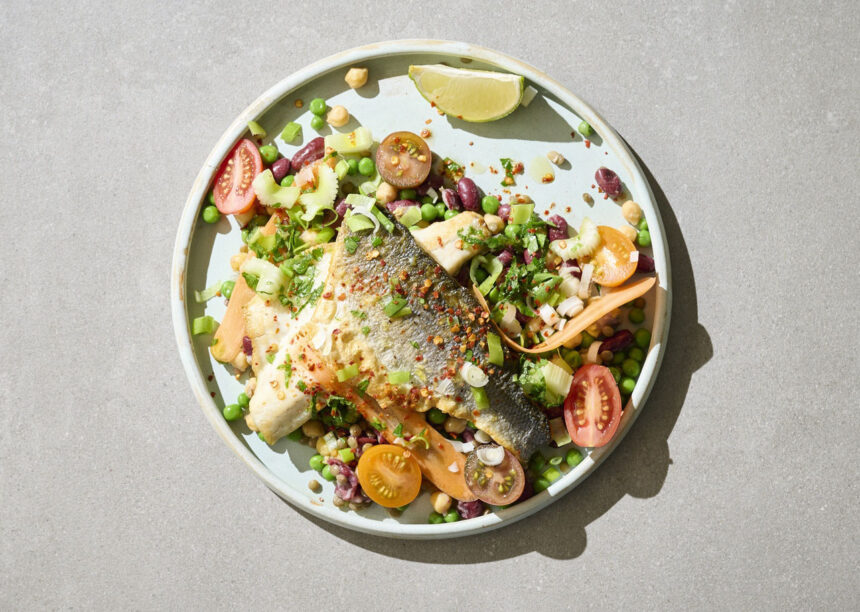 Revitalise Your Dinner with Lemony Fish Fillet and Legumes
