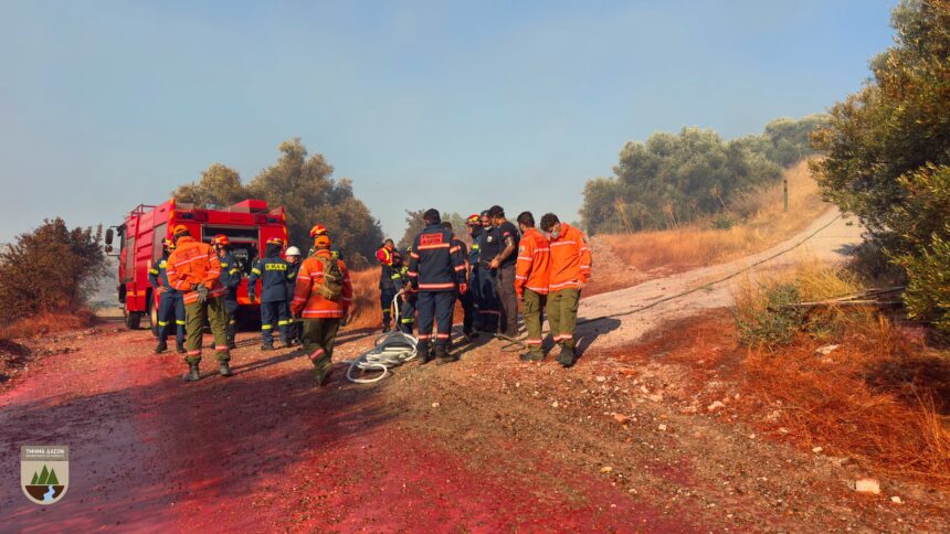 Firefighters Stay Vigilant Near Kalo Chorio to Manage Flareups