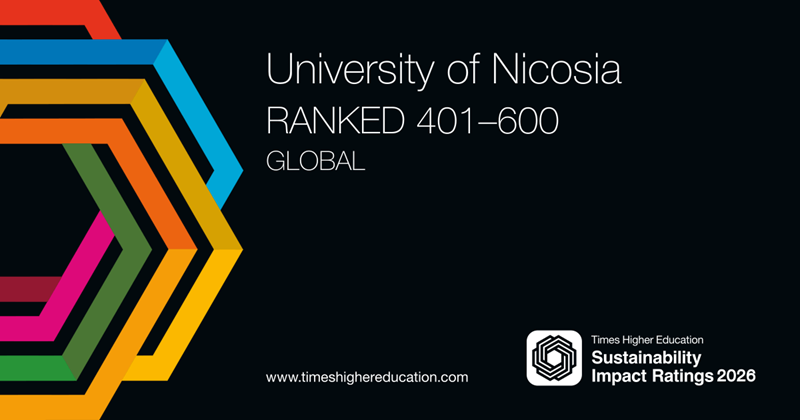 University of Nicosia Ranks in Global Top 600 in Sustainability Impact Ratings 2026