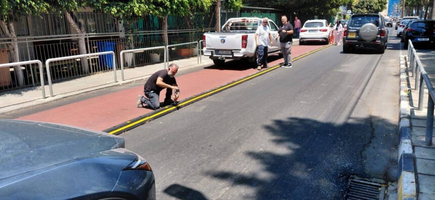 Vafeades Announces Changes to Limassol Cycle Lane Bollards