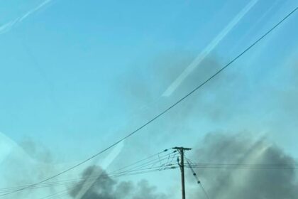 Wildfire Near Ergates Industrial Area in Nicosia
