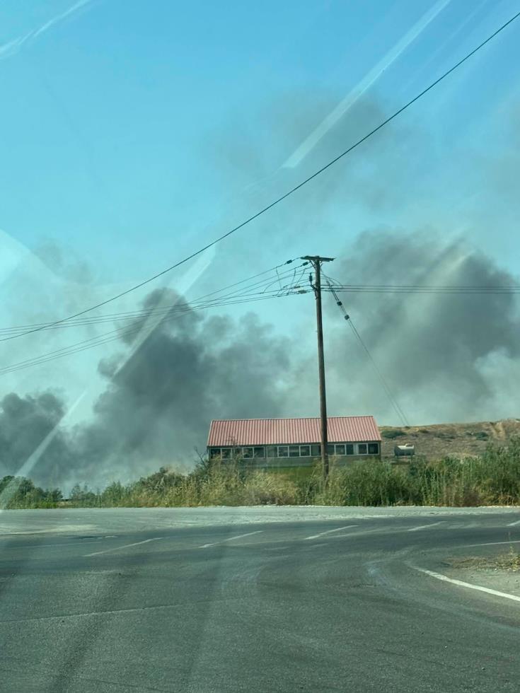 Wildfire Near Ergates Industrial Area in Nicosia
