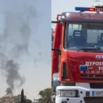 Truck Fire in Strovolos Causes Smoke Over Nicosia