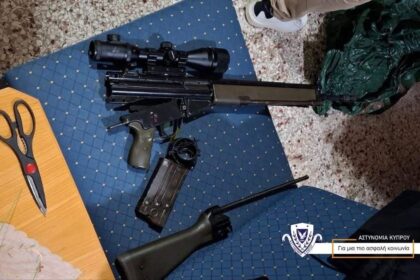 Police Hunt for Man After Weapons Found in Oroklini Home
