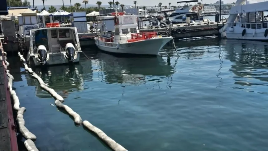 Severe Oil Spill Disrupts Kato Paphos Harbour After Tank Failure