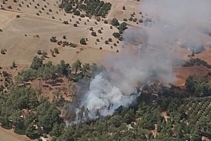 Pyrga Wildfire Contained After Threatening Homes
